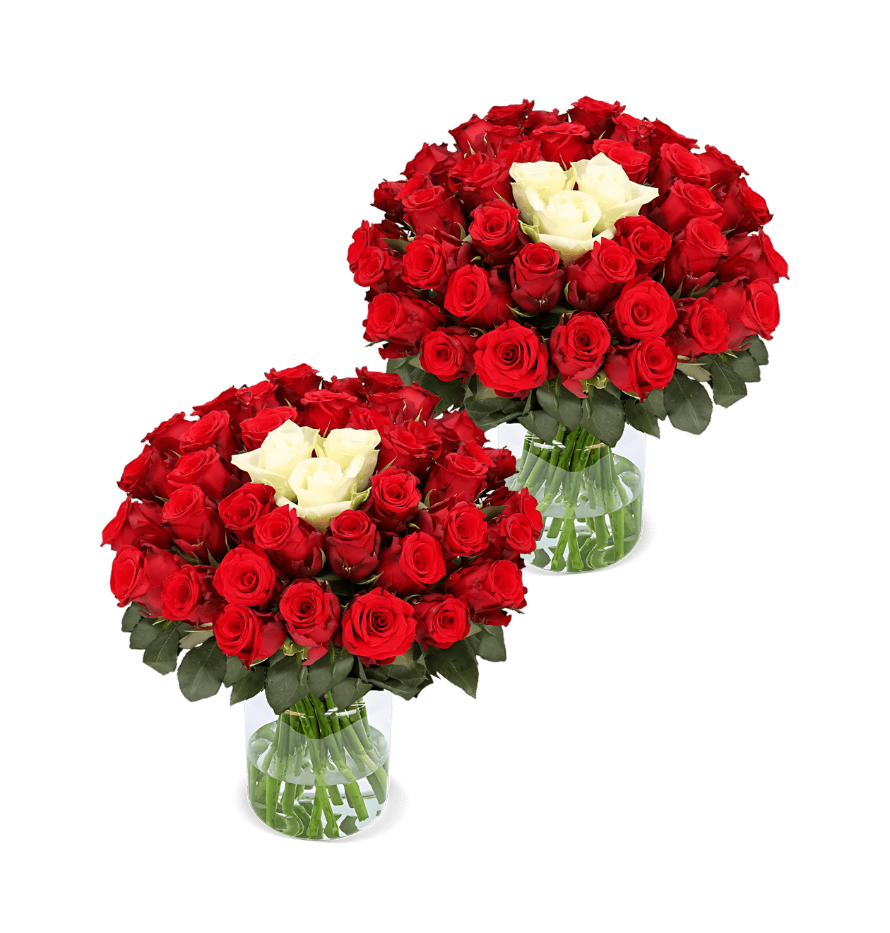 100 Rosen - "Sweetheart" (2x50 Stück) - Blume Ideal