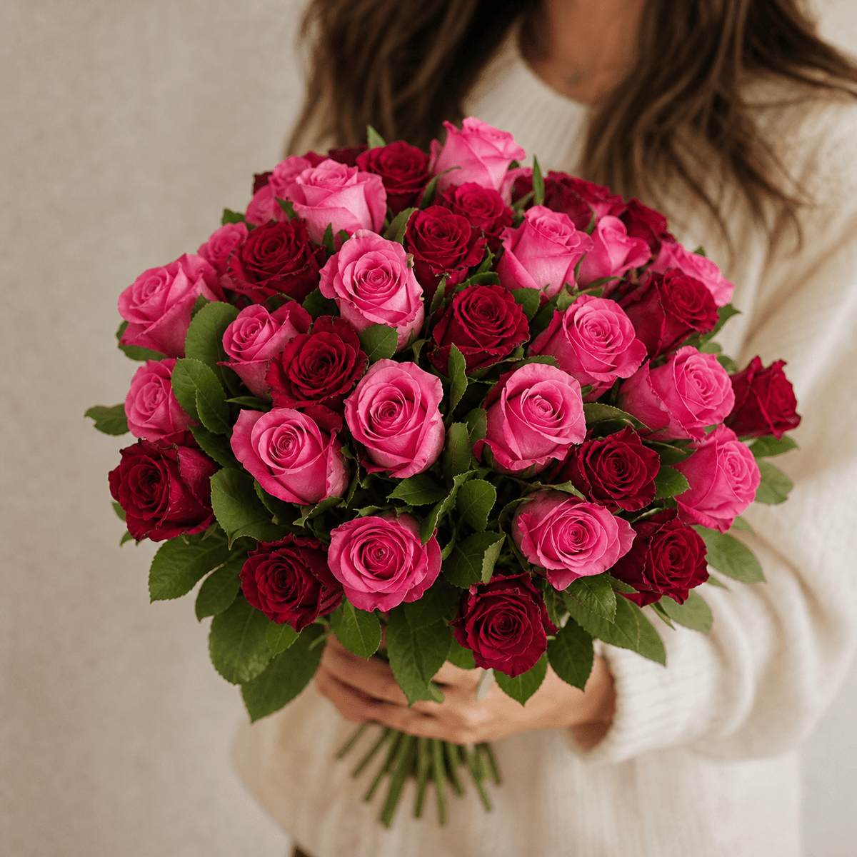 60 Rosen - "Romantic Roses" - Blume Ideal
