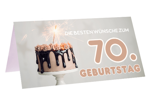 70. Geburtstag - Blume Ideal