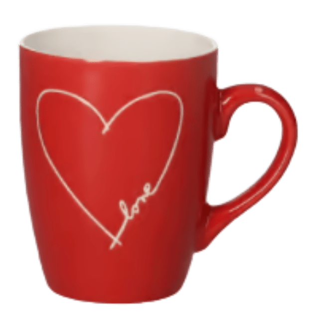 Becher 'Love' rot - Blume Ideal