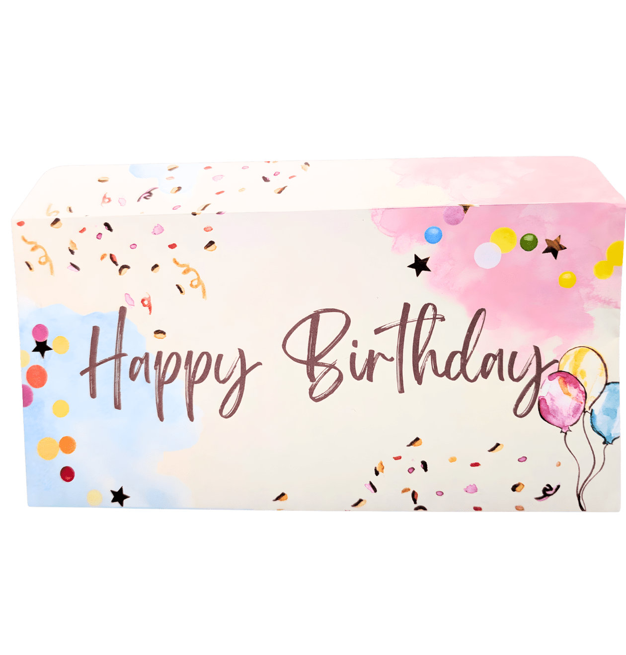 Briefumschlag "Happy Birthday" (DIN Lang) - Blume Ideal