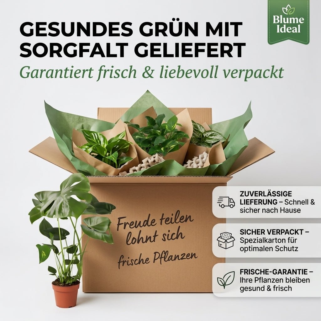 “EasyCare” Pflanzenset + Zinktopf | 7er - Set | ca. 30 - 60 cm | Ø 12 - 15 cm Topf - Blume Ideal