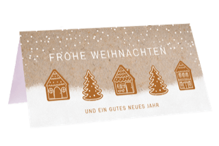 Frohe Weihnachten, Lebkuchenhaus - Blume Ideal