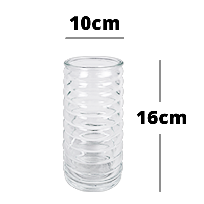 Glasvase (bis zu 30 Stielen)