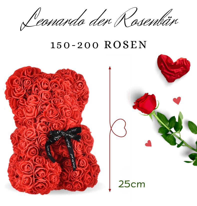 Rosenbär "Leonardo" - Blume Ideal