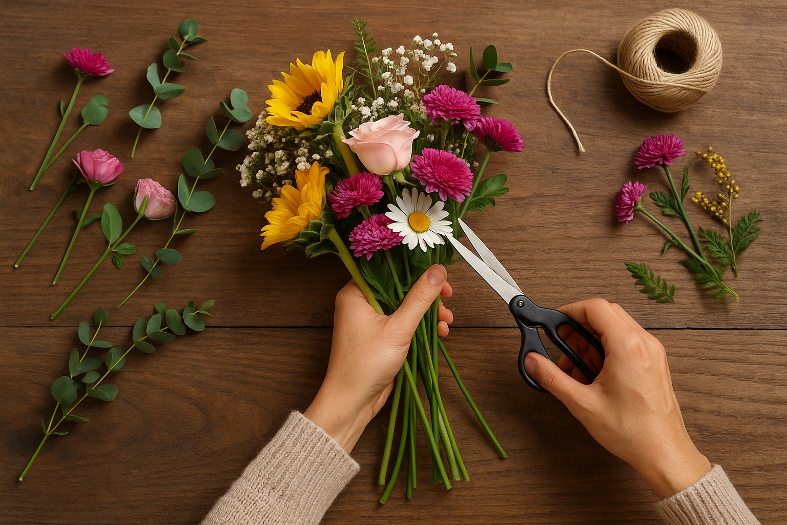 Blumenstrauß selber binden - So gelingt der Blumenstrauß DIY