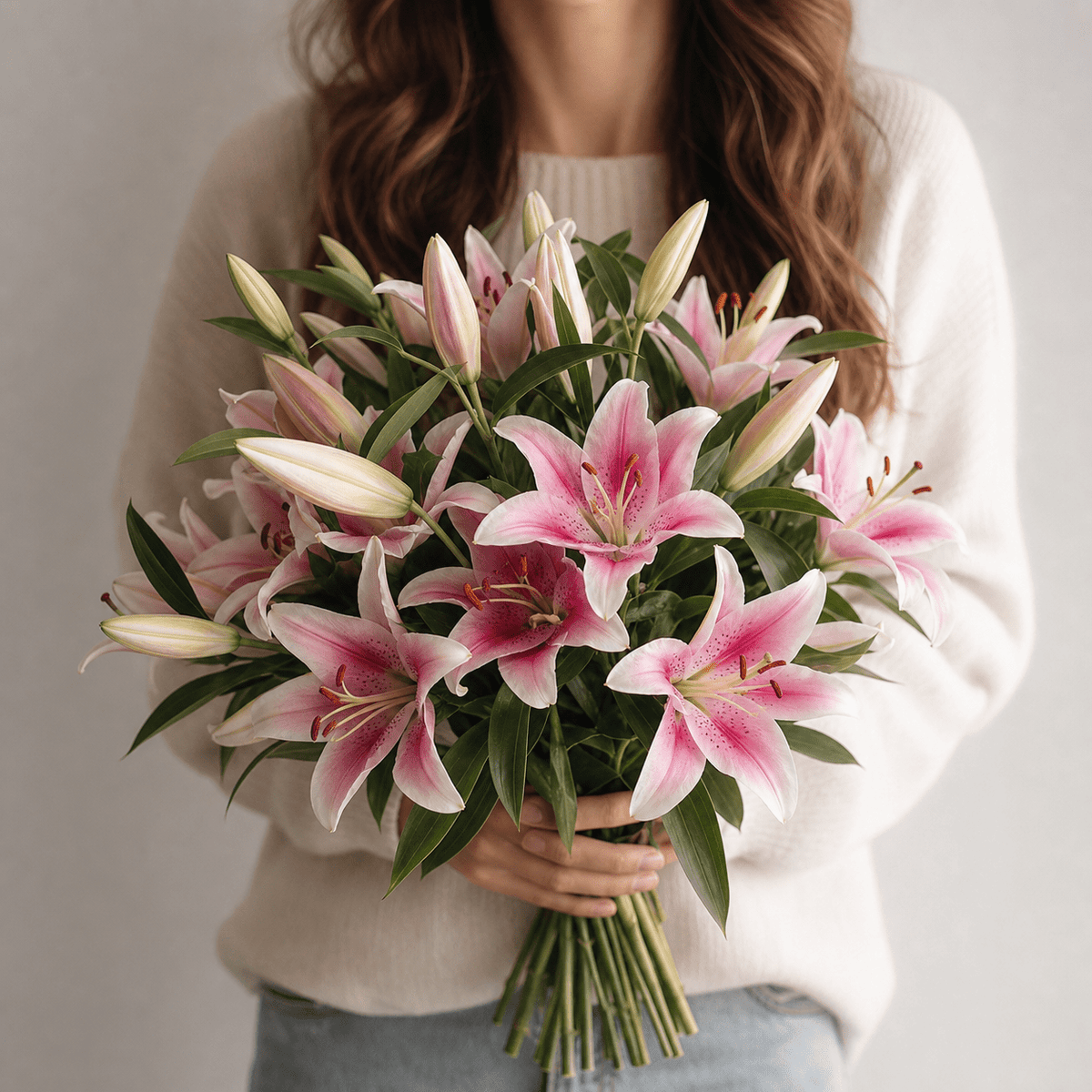 10 Pinke Lilien - Blume Ideal