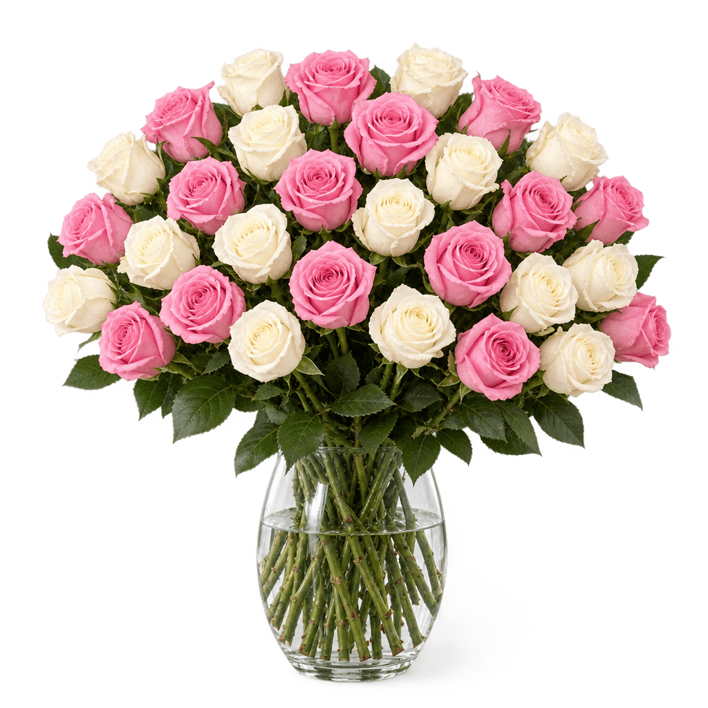30 Rosen - "Candy Cotton" - Blume Ideal