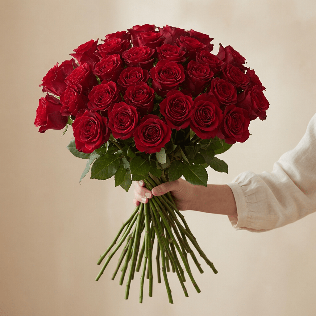 30 rote Rosen - Blume Ideal