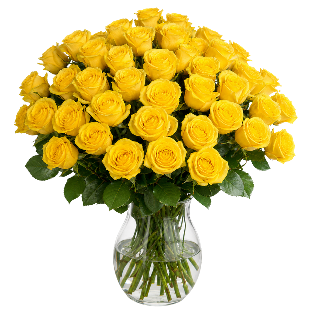 40 gelbe Rosen