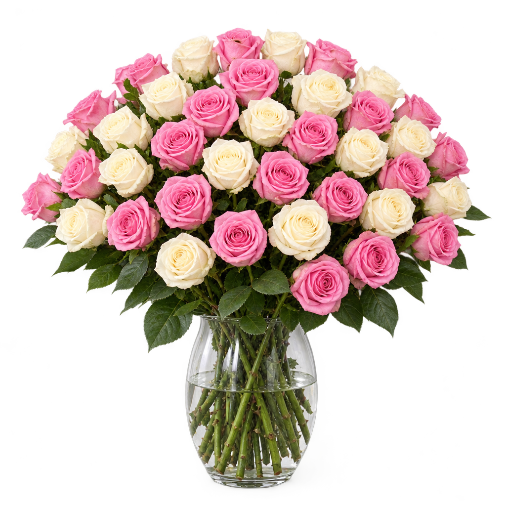 40 Rosen - "Candy Cotton" - Blume Ideal