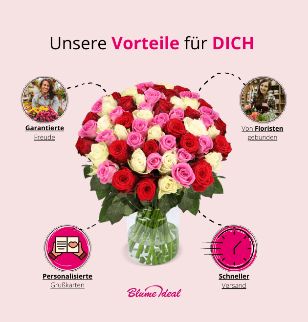 50 Rosen - Love Loud - Blume Ideal