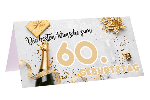 60. Geburtstag - Blume Ideal