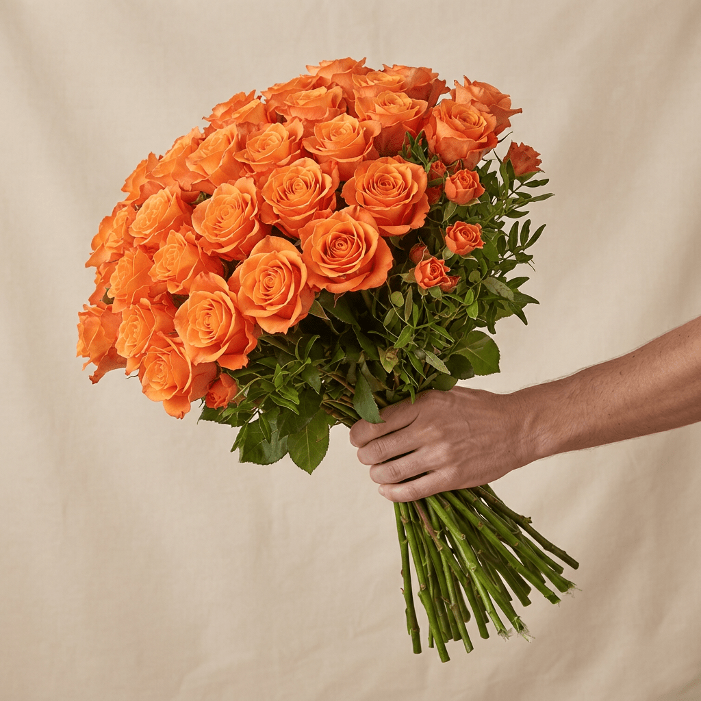 60 orange Rosen - Blume Ideal