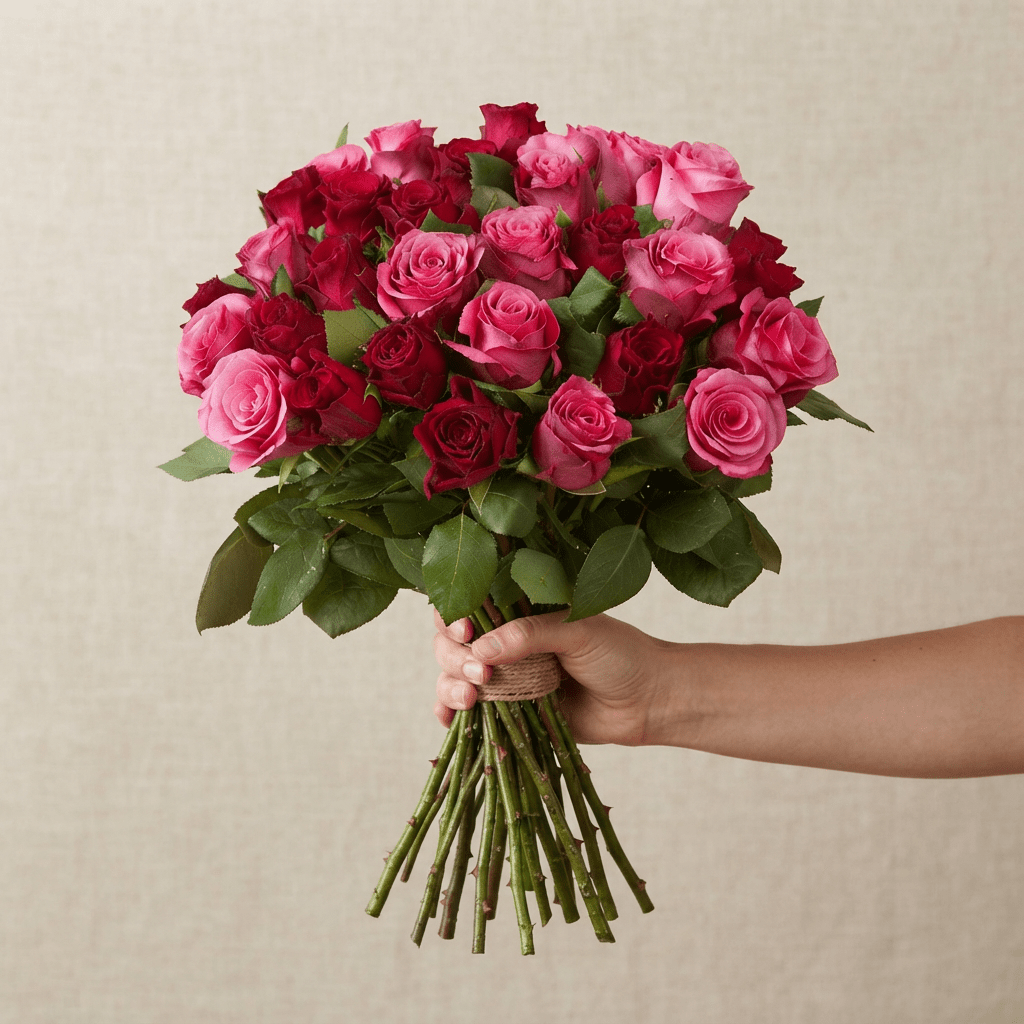 60 Rosen - "Romantic Roses" - Blume Ideal