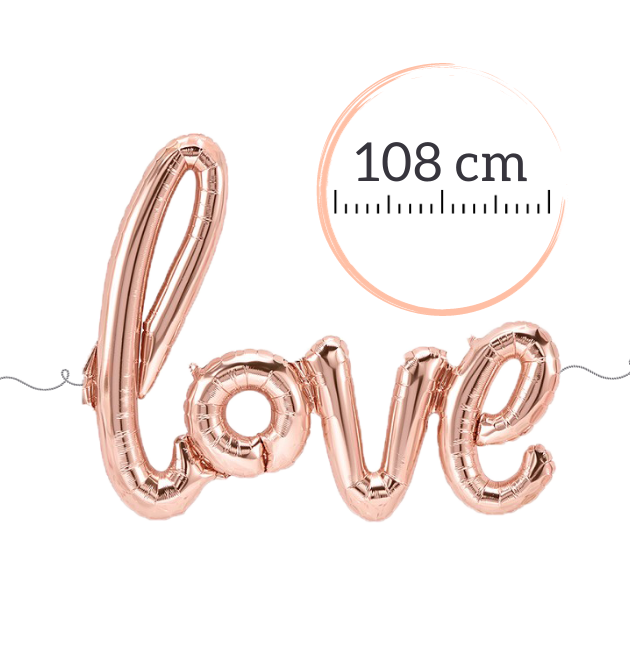 Ballon - Schriftzug love