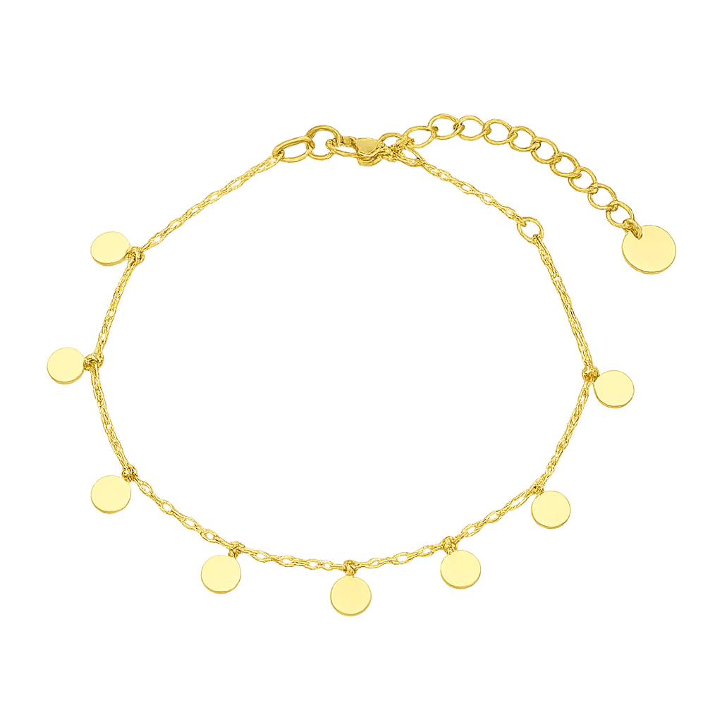 Armband mit runden Anhängern - Blume Ideal