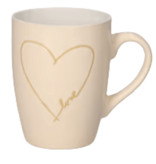 Becher 'Love' beige - Blume Ideal