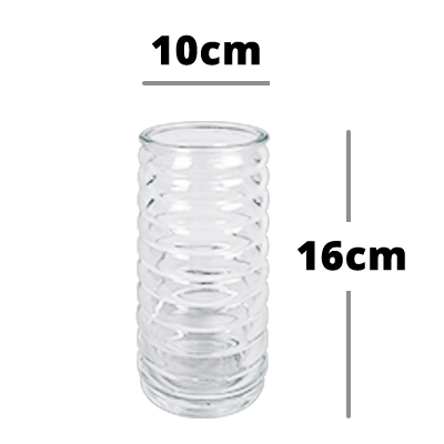 Glasvase (bis zu 30 Stielen) - Blume Ideal