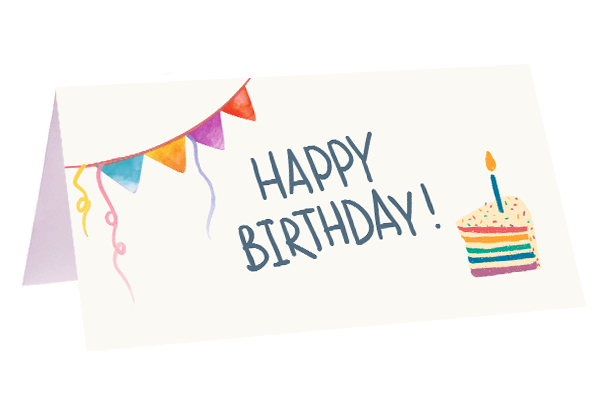 Happy Birthday Kuchen - Blume Ideal