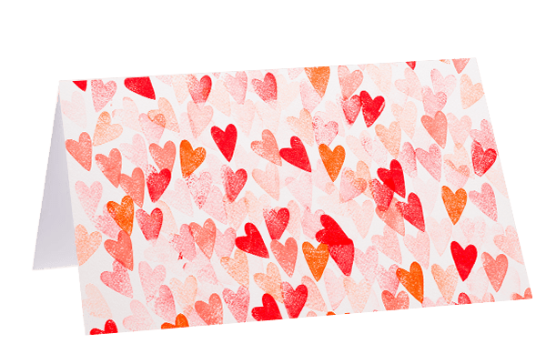 Herzen rot/orange - Blume Ideal