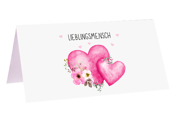 Lieblingsmensch Herzen - Blume Ideal