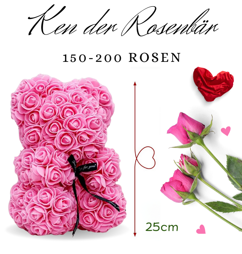 Rosenbär "Ken" - Blume Ideal