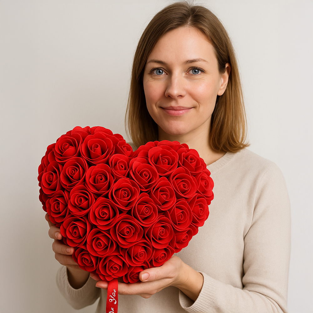 Rosenherz "Just For You" - 15cm