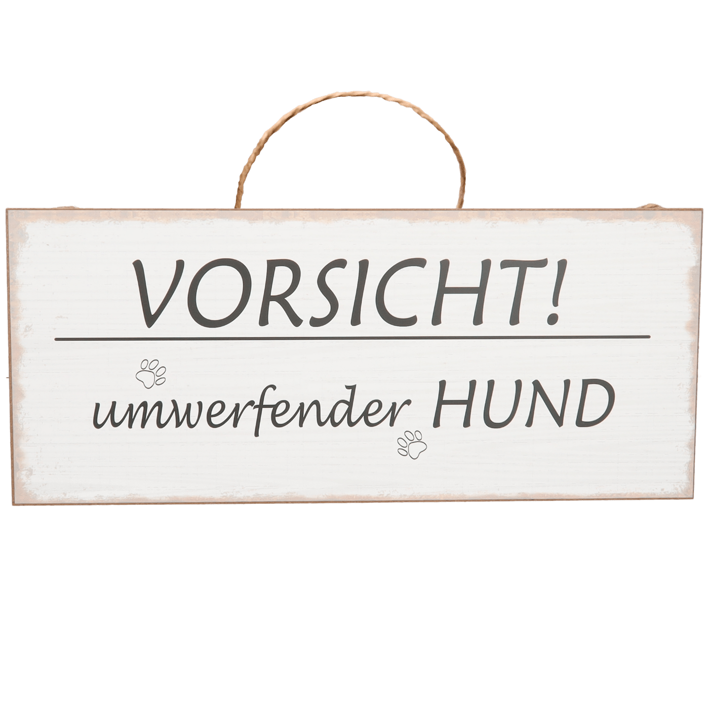 Schild "Vorsicht Hund" - Blume Ideal