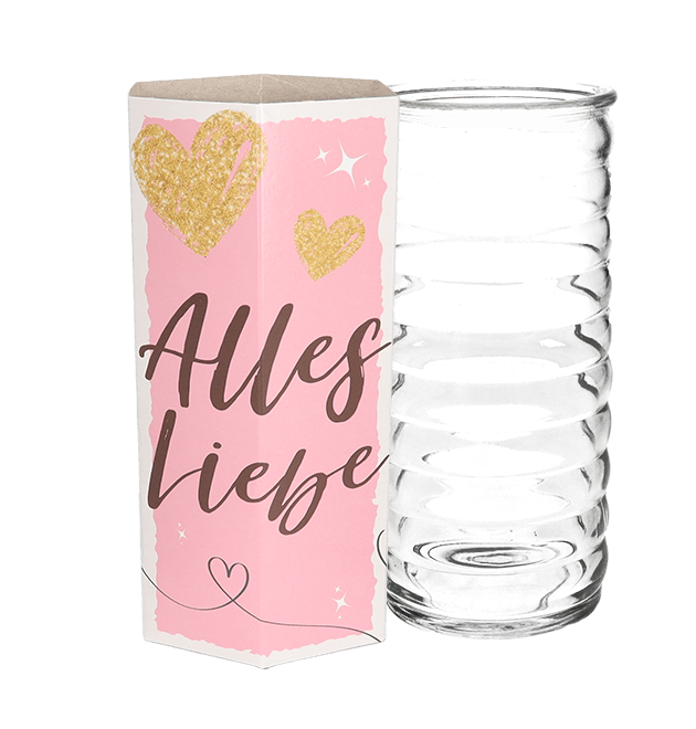 Vase "Alles Liebe" (bis 30 Stiele) - Blume Ideal