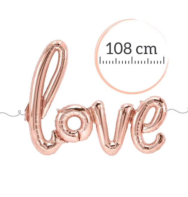 Ballon - Schriftzug love