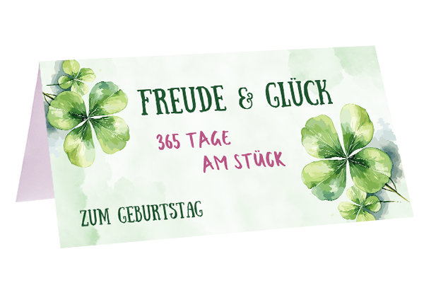 Freude Glück 365 Tage am Stück