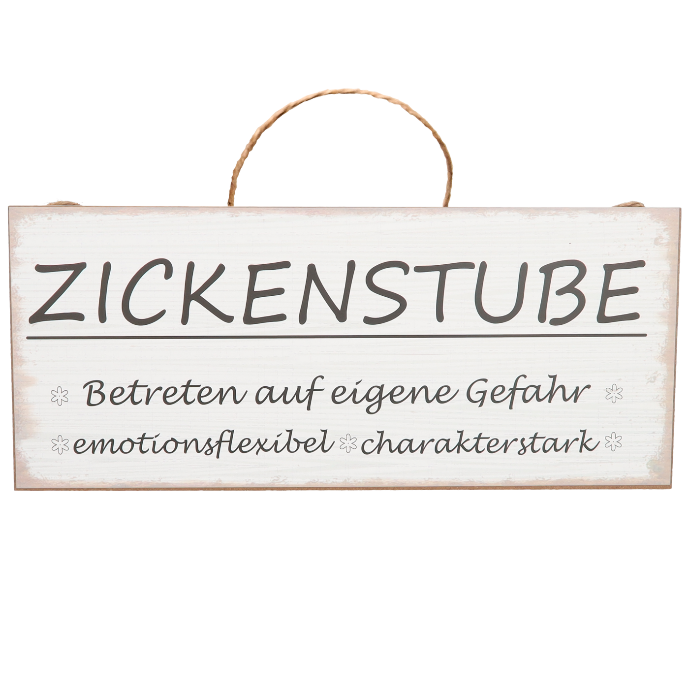 Schild "Zickenstube"