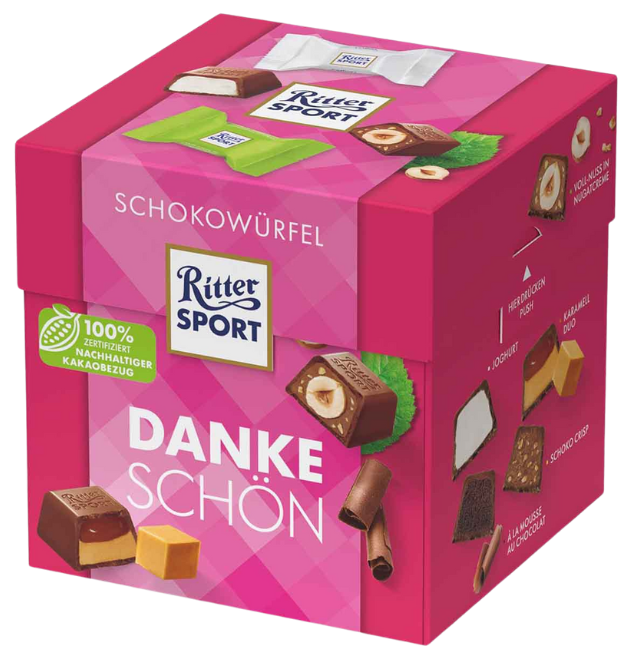 Ritter Sport Schokowürfel "Dankeschön"