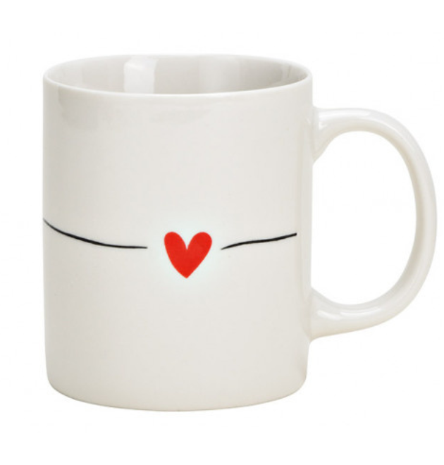 Tasse kleines rotes Herz