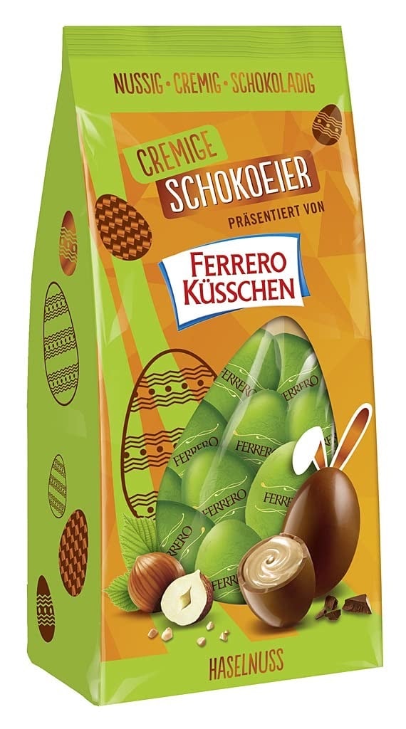 Ferrero Küsschen, Cremige Schokoeier Klassik Haselnuss 100g